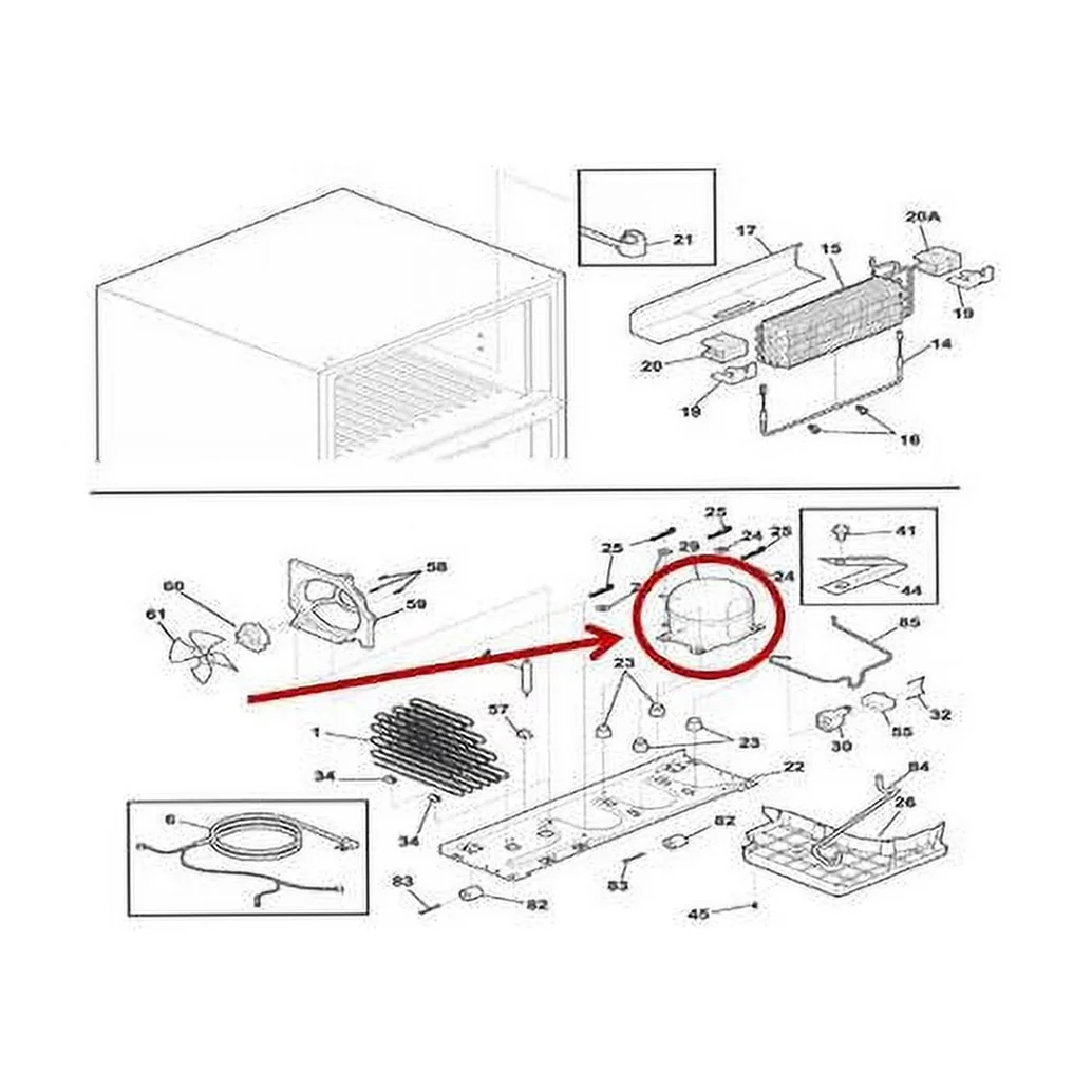 Frigidaire Refrigerator Compressor - 5304518793