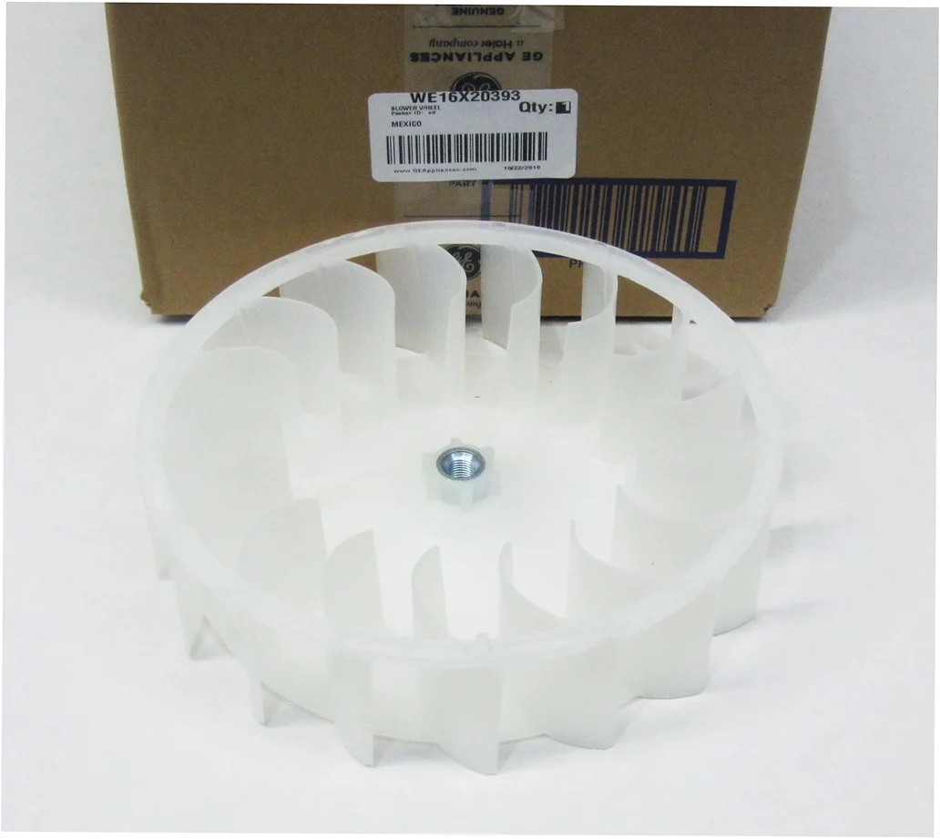 GE Dryer Blower Wheel - WE16X20393, Replaces: WW02A00011